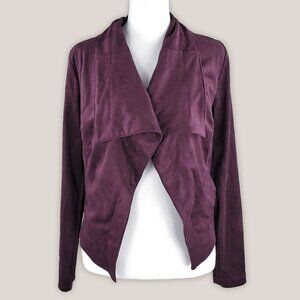 NEW Romeo + Juliet Couture Purple Suede Plum Jacket Cardigan RJ46212